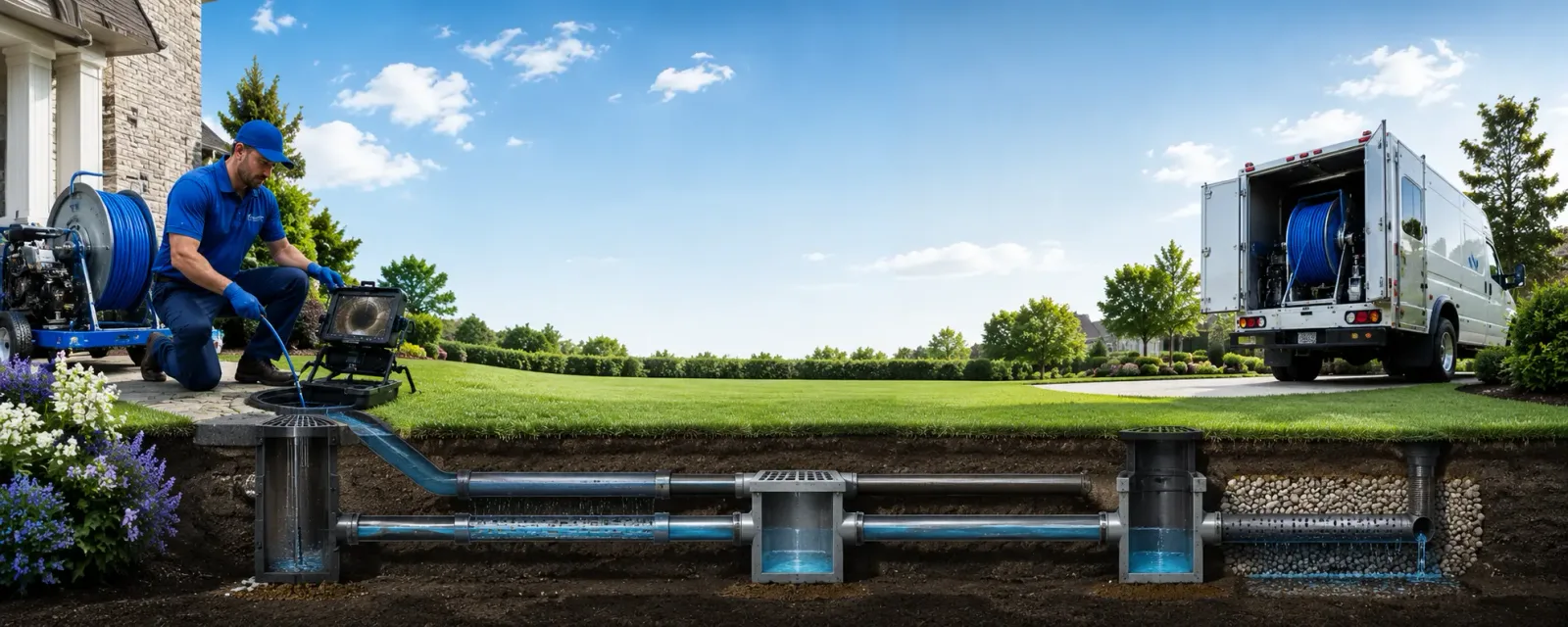 Outdoor drain cleaning information for Shavertown, PA